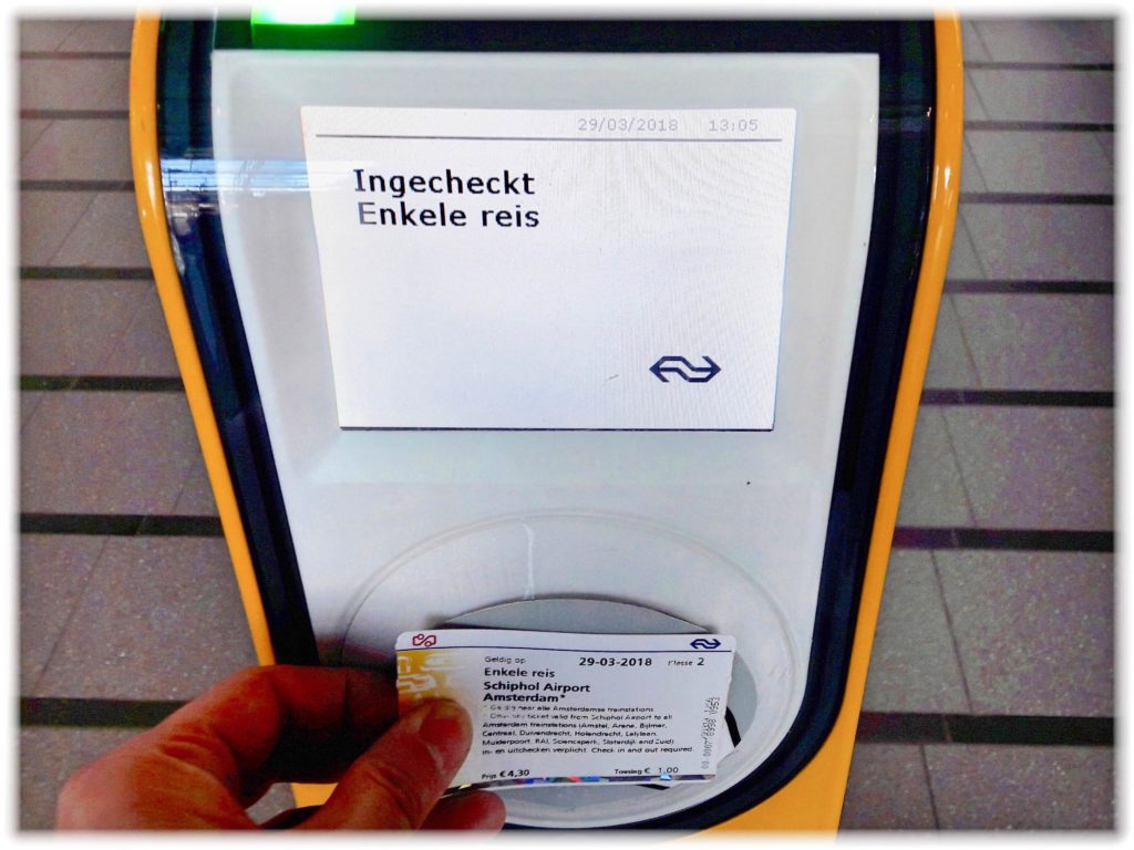 オランダ鉄道切符のスキャン