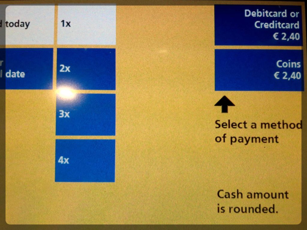 支払い方法の選択