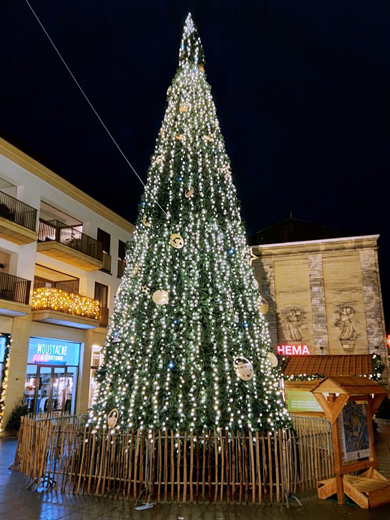 町中のクリスマスツリー